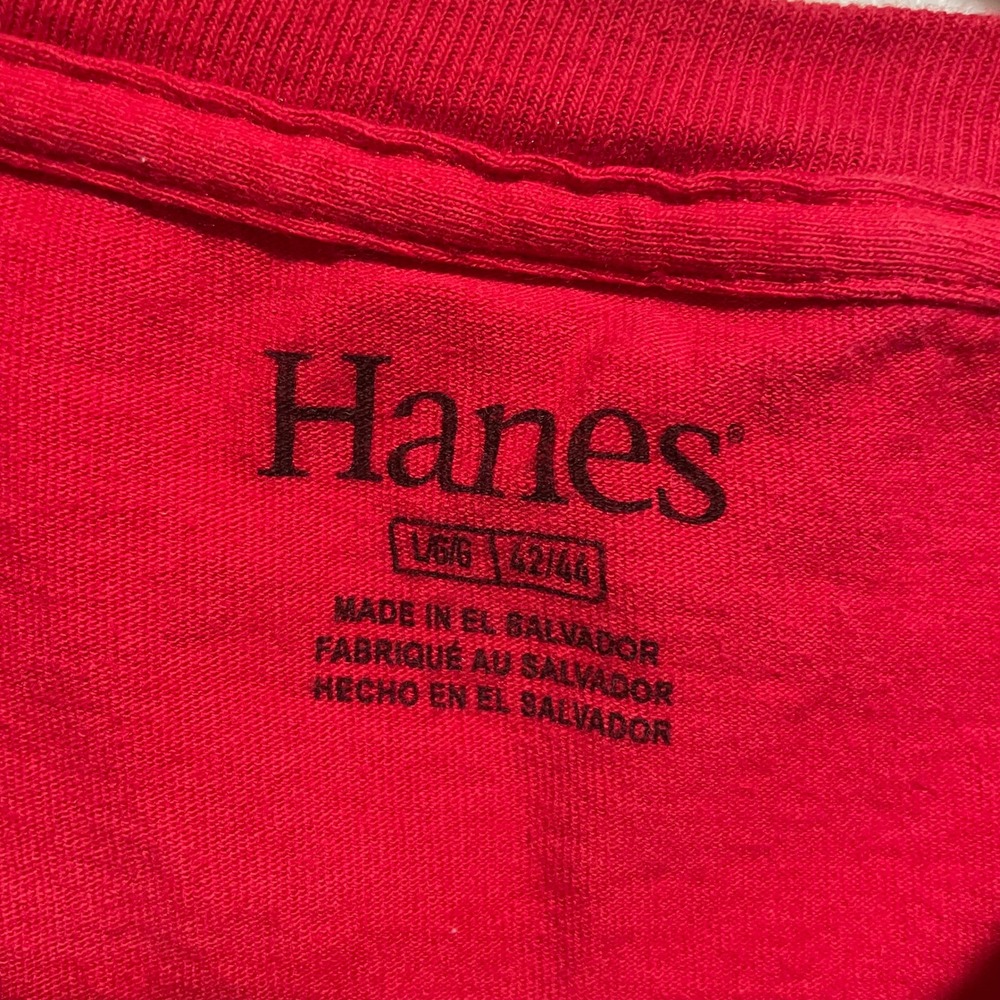 Hanes Mens Utah Utes T-Shirt Large Red Cotton Blend NCAA Collegiate Graphic Tee - Picture 2 of 7